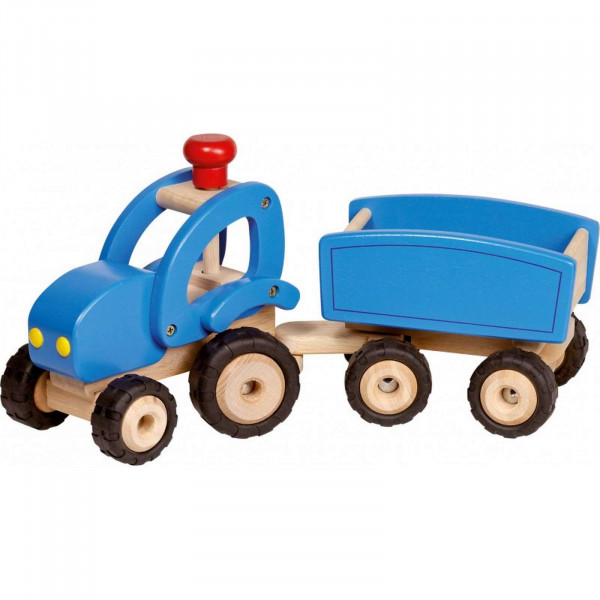 GoKi Traktor mit Anhänger aus Holz