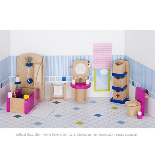 GoKi Puppenmöbel - Badezimmer Puppenhausmöbel 